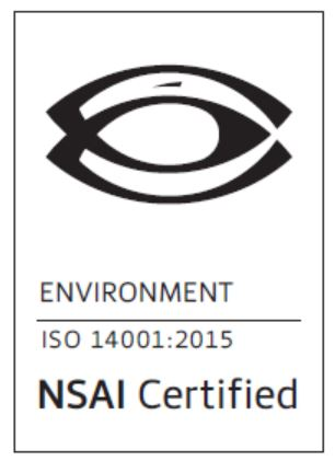 ISO 14001:2015 Environment — NSAI Certified